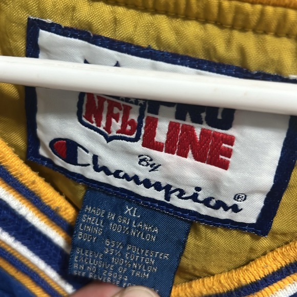 90’s St. Louis Rams Champion NFL Pullover Windbreaker Jacket Size XL - Picture 3 of 9